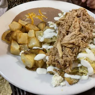Chilaquilles with chicken