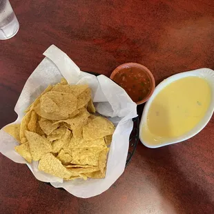 Chips, Queso and Salsa