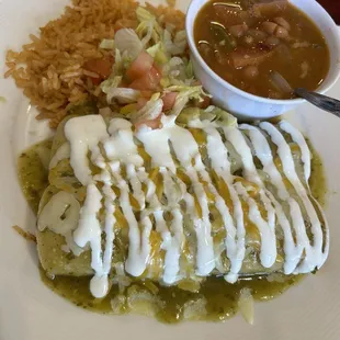 Chile Verde Enchiladas