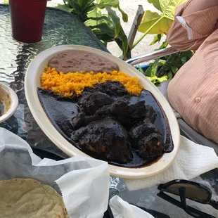 Chicken mole.  Also delicious!