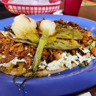 This is the El Pastor Huarache plate. Really good!