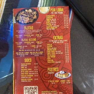 menu, pizza