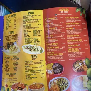 menu, sushi and sashimi