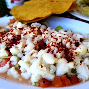 Fish ceviche..