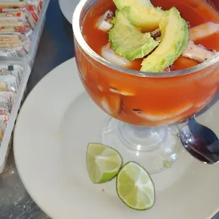 Coctel de camaron y pulpo