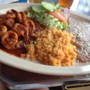 Camarones a la diabla.