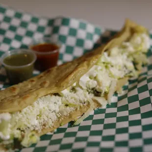 a close up of a burrito