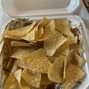 Warm chips!!! Mmm mmm!