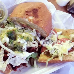 Torta "Argentino"- milanesa and chorizo (delicious)