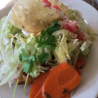 Pollo Asado Tostada