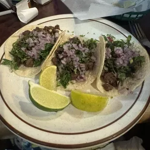 Carne asada tacos.