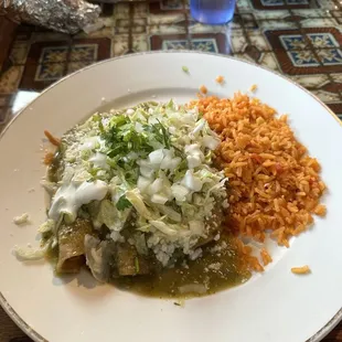 Enchiladas verdes
