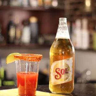 Michelada Sol