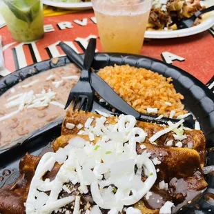 Mole enchiladas!