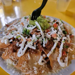Guisado Nachos con Barbacoa!