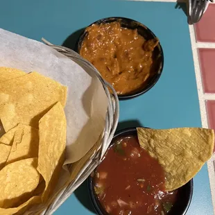 Tasty Bean and Meat Dip &amp; Salsa