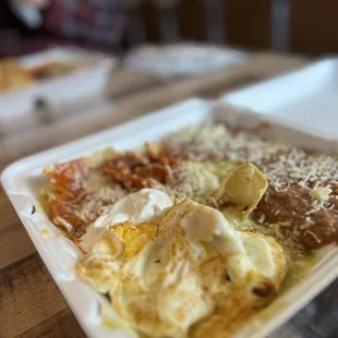 Chilaquiles with Egg Plate