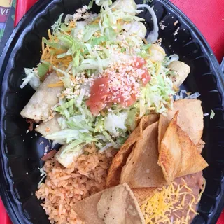 7. Four Taquitos Combo Plate