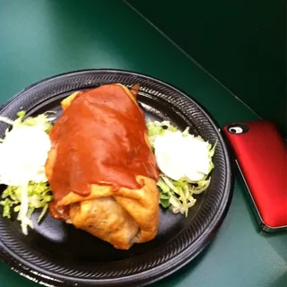 Bean and Cheese Chimichanga