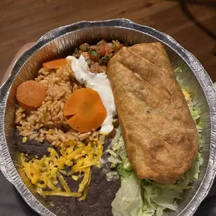 Beef Chimichanga. A delicious meal :)