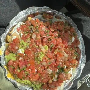 Veggie nachos