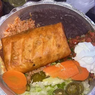 Chicken chimichanga