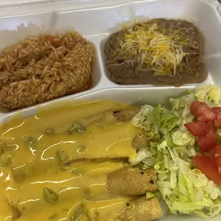 Rolled taco plate