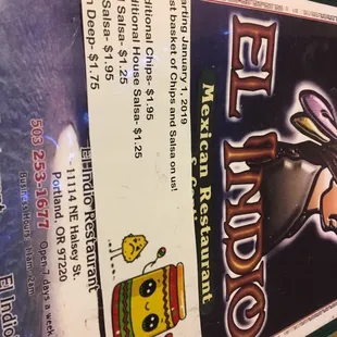 Price increase, effective 1-1-19