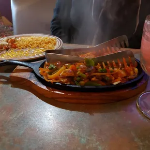 Vegetarian fajitas