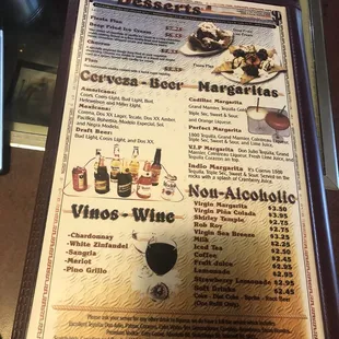 sushi and sashimi, menu