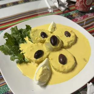 a plate of food on a table