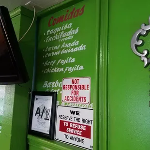 Menu board and order station