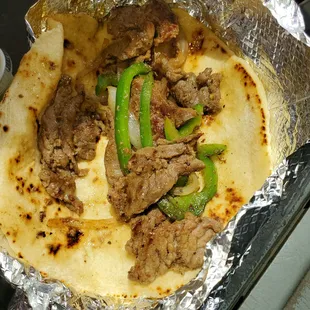 B3ef fajita taco