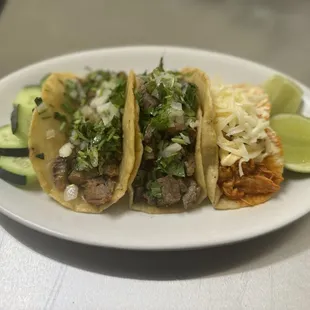Trio de tacos!