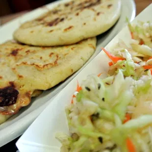 Pupusas and cortido