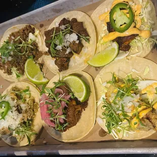 Delicious tacos- my favorite was the salmon taco