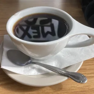 Delicious dark coffee