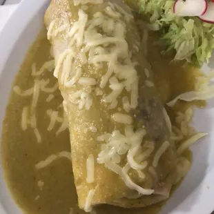 Burrito Enchilada style green