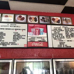 a menu for a mexican restaurant