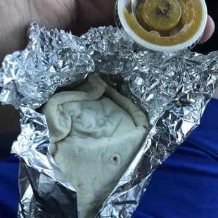 Ground Beef and Potato Burrito