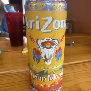 Mucho mango Arizona iced tea