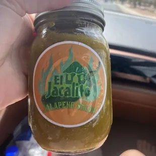You take home a jar of the freshly made salsa.