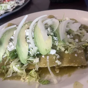 Enchiladas Verdes so good