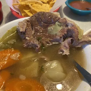 Caldo de res (beef soup)