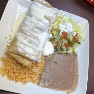 Chicken fajita chimichanga