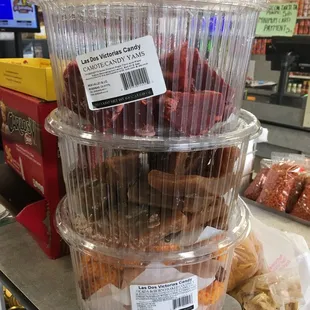 a variety of food items