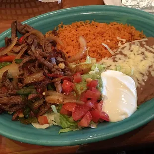 Steak fajita lunch. It was pretty good.