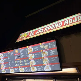 Sign &amp; Menu