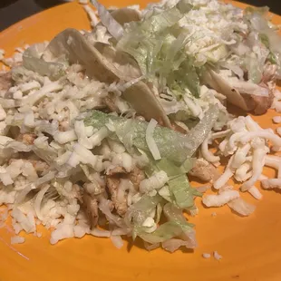 Grilled chicken tacos