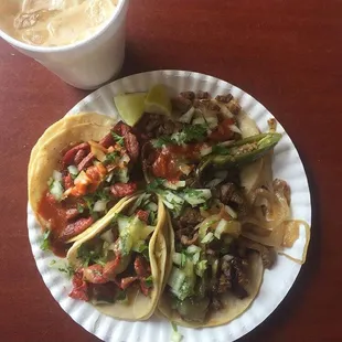 Tip: get a horchata to go, go to your favorite coffee shop and get a doubleshot of espresso and add it to the horchata. Results-Hella good!